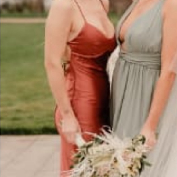 BABYBOO MALIKA MAXI DRESS - RUST - Picture 3 of 4